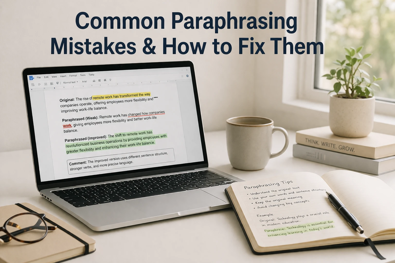 Paraphrasing Mistakes: How to Fix Them (Real Examples)