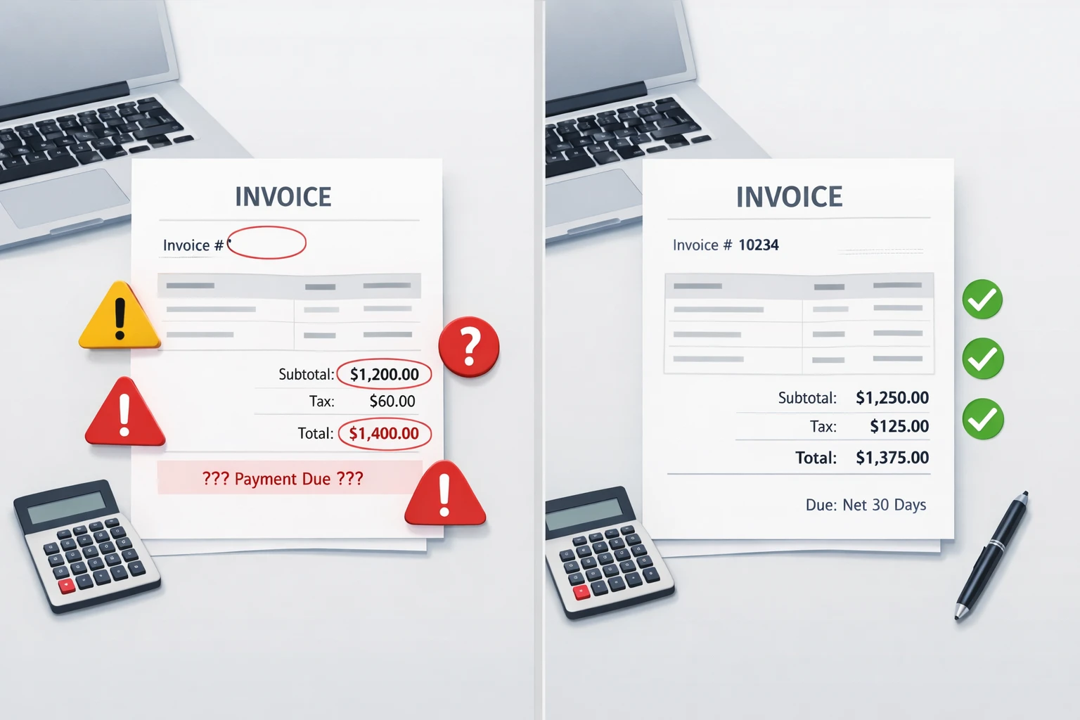 Top 10 Common Invoice Mistakes That Delay Payments